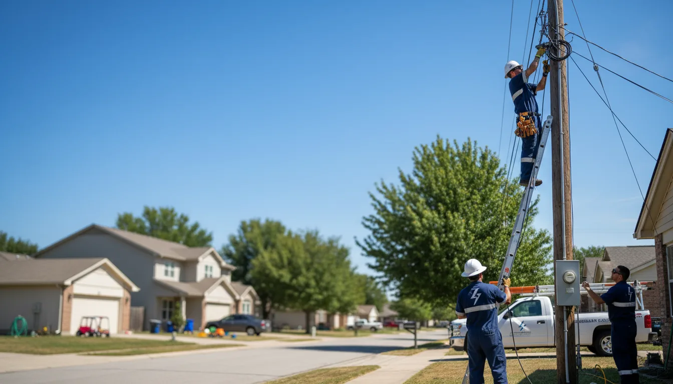 Residential electrician providing installation services in Clarks, NE